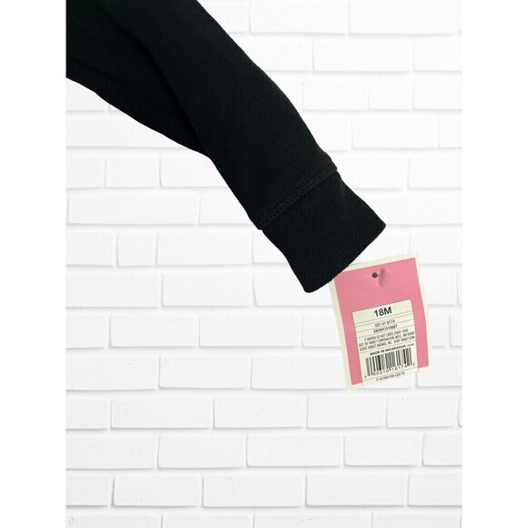 Circo Black Cat Girls Hoodie Jacket Kitty Size 18M Halloween - Picture 7 of 8